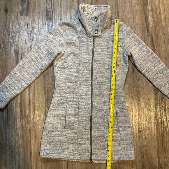 Kuhl Women's Alaska Long Sweater Jacket Gray Full Zip Knit Outdoor Fleece Small‎ - Picture 12 of 12